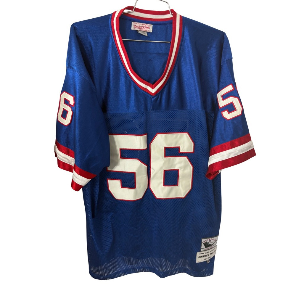 Mitchell & Ness New York Giants Lawrence Taylor 56 Throwback Jersey Blue 54 3XL - Picture 2 of 8